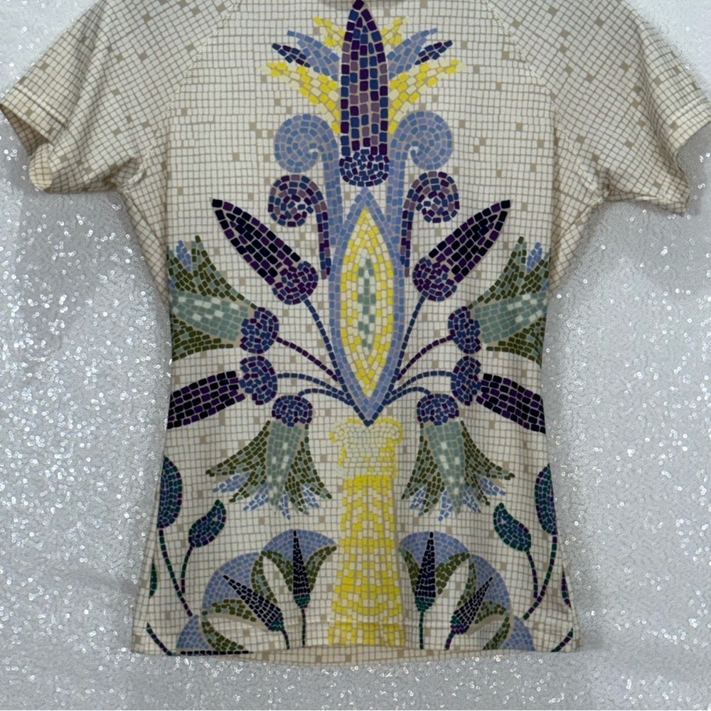 Tory Burch Mosaic Patterned Women's swim Top size small petite - Picture 14 of 16